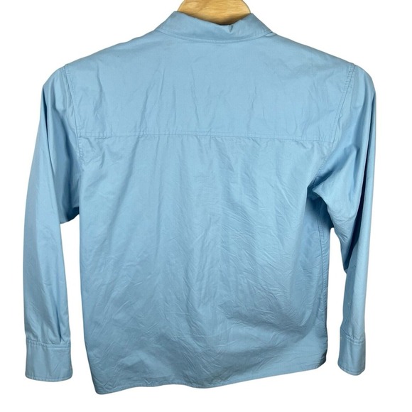 Teddy Fresh Godzilla Men Medium Blue Cotton/Nylon Long Sleeve Button Shirt - Picture 2 of 8